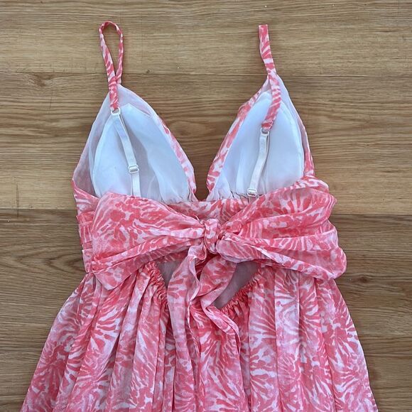 Moda International Pink Floral Maxi Dress - Picture 6 of 7